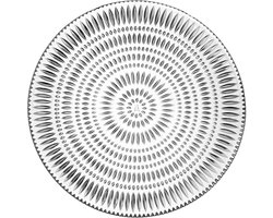 Nachtmann Ethno bord, set van 2, serveerbord, glazen bord, kristalglas, Ø 28 cm, 106618