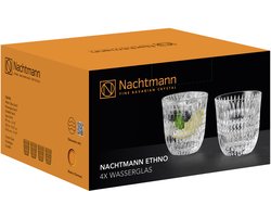 Nachtmann Ethno waterglas, set van 4, drinkglas, beker, kristalglas, 235 ml, 106705