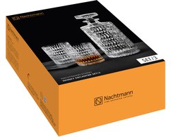 Nachtmann Ethno whiskykarafset, 3-delig, karaf, tumbler, drinkglas, kristalglas, 106157