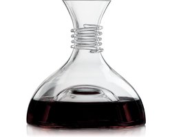 Nachtmann kristalglazen decanter 10 liter - rood en wit - set van 2