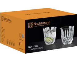 Nachtmann Noblesse waterglas, set van 4, drinkglas, beker, kristalglas, 235 ml, 106707