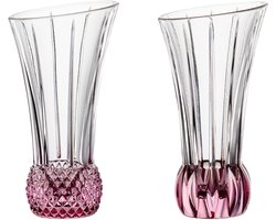 Nachtmann tafelvaasset Spring Rosè 2-delig, bloemenvazen, decoratieve vazen, kristalglas, 103593