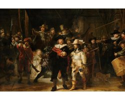 Nachtwacht | Rembrandt van Rijn | Canvas | Wanddecoratie | 150x100CM