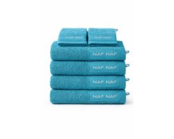 NAF NAF Handdoek Set 8-delig – 4 Handdoeken 50x100 cm + 4 Washandjes – 100% Katoen Hotelkwaliteit