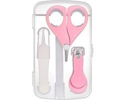 Nagelknipper set 4-delig | Roze | Nagelsetje | Baby | Peuter | Kind | Manicure set | Nagel | Kraamcadeau |