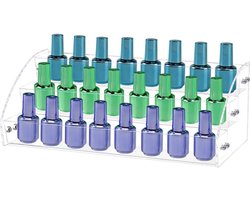 Nagellak houder - Transparant - Houder voor Nagellak potjes - Nagellak organizer - Nagellak Opbergen - Nagellak Display - Nagellak Rek