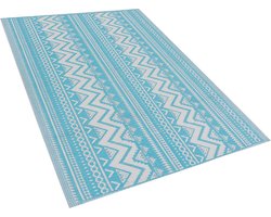 NAGPUR - Outdoor kleed - turquoise - 120 x 180 cm - Polypropyleen