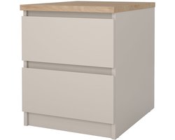 Naia nachtkastje 2 lades eikdecor.