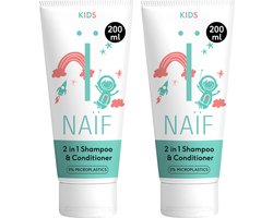 Naïf - 2-in-1 Shampoo & Conditioner Voordeelset - Kinderen - 2x200ml