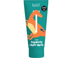 Naïf - 2-in-1 Shampoo & Douchegel - Kids - Lichaamsverzorging - 0% SLES - Natuurlijk - Fris & Fruitig - 250 ml