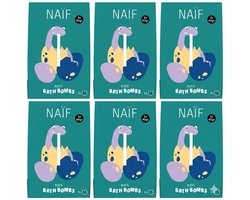 Naif - Bruisballen - Multipack - Kids 3+ - Bruisend Badplezier - Fris & Fruitig - Dermatologisch Getest - 6x100gr
