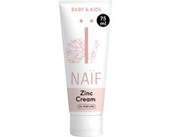 Naïf - Zink crème - helpt bij luieruitslag - Baby's & Kinderen - met ingrediënten van natuurlijke oorsprong - 0% Parfum - 75ml