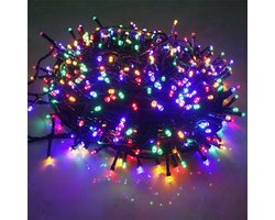 NAIZY Fairy Lights 80 m LED lichtsnoer, stroomvoorziening met stekker, 8 standen, waterdicht, IP44, feestverlichting voor Kerstmis, bruiloft en Halloween, Kleurrijke