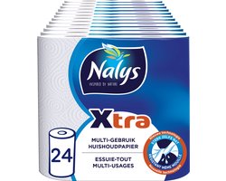 Nalys Xtra keukenpapier - 24 rollen - Multi-gebruik - Voordeelverpakking - Extra sterk