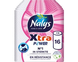 Nalys Xtra Power keukenpapier - 16 rollen - Extra sterk - Voordeelverpakking