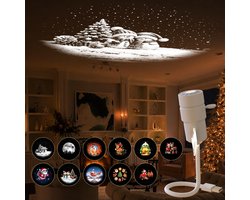 Namajunas - 11-in-1 Galaxy Projector- Nachtlampje, 11 patronen - Dimbare LED - met 360° Rotatie en USB - Kerstdecoratie effecten – Feestverlichting - Plug and Play - Sterren projector - Projectielamp voor kamperen, auto, plafond en wanddecoratie