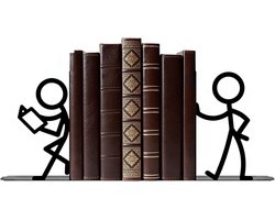 Namajunas - boekensteun - Set van 2 - Boekenhouder - Boekenstandaard - Boekensteunen - Book Holder - Uniek Design voor Boekenplank en Bureau - Ideaal Cadeau voor Lezers