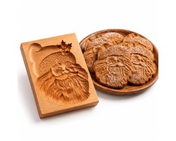 Namajunas - Kerst 3D Speculaasplank - Hout - Houten Koekvorm - Bakken - Christmas - Taart - Cake - Koek - Koekjes - Keukenaccessoires
