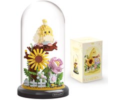 Namajunas - Kunstbloemen Boeket - Bloemenboeket in Stolp - Bouwsets Volwassenen - Dierentuin Serie Collection - Botanical Bloemen - Bouwsets - Niet geschikt voor LEGO - Papegaai- Decoratie voor Huis, Cadeau, Kerst, Oudjaar, Nieuwjaar