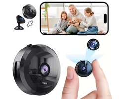 Namajunas - Spy camera wifi met app - Mini camera met Audio en Video - 1080P HD - Verborgen camera - Bewakingscamera voor buiten en binnen - Camerabewaking - Beveiligingscamera - Lange accuduur