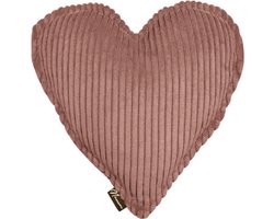 Namini Kussen | Kussentjes voor Kinderkamer & Woonkamer | Gevuld | Vloeistofafstotend | Volledig Uitwasbaar | Handgemaakt | Kussens | Sierkussen | Hart | Roze | 40x40xcm