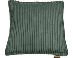 Namini Kussen | Kussentjes voor Kinderkamer & Woonkamer | Gevuld | Vloeistofafstotend | Volledig Uitwasbaar | Handgemaakt | Kussens | Sierkussen | Vierkant | Groen | 35x35xcm