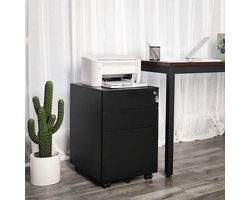 Nancy's Ladeblok 3 Lades Grijs - Ladeblok Bureau 52 x 39 x 60 cm