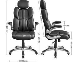 Nancy's Luxe Bureaustoel - Ergonomische Bureaustoelen - Bureaustoelen Voor Volwassenen