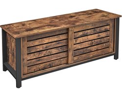 Nancy's Tv Meubel Industrieel - Tv-kast - Tv Lowboard - Tv-tafel - Tv Meubels - Vintage - Bruin - Metaal - 110 x 40 x 45
