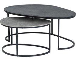 Napa salontafel, set van 2, Black / Silver antique - Mix & Match Collection