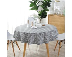 Napfeny shop-Rond tafelkleed - Scandinavisch wasbaar tafelkleed - decoratief tafelkleed (150 cm)