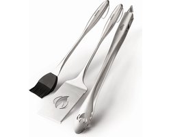 Napoleon Pro Gereedschapset Van Rvs, 3-Delig - barbecue gereedschap -