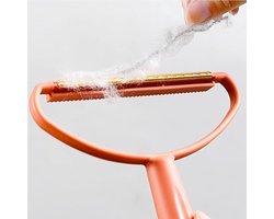 Narimano® Lints Remover Draagbare Vervanging Herbruikbare Wasbare Anti-roest Handmatige Slaapbank Pet Hair Roller Removal Tool, Oranje