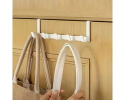 Narimano® Over de deur 5 haken organizer rek: Modern, Eenvoudige installatie, Geschikt voor badkamer, keuken en jassenopslag