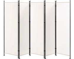 NARNI - Kamerscherm - Wit - 270 x 170 cm - Polyester