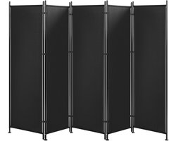 NARNI - Kamerscherm - Zwart - 270 x 170 cm - Polyester