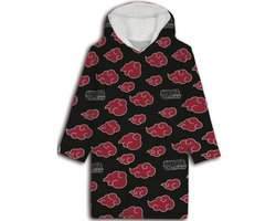 Naruto Hoodie Fleece deken, Black Cloud - Kind - One Size