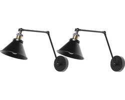 NARVA - Wandlamp - Zwart - Metaal