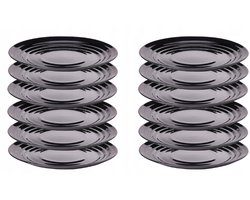 NÄTBARB Dessertborden Zwart 19 cm - 12 Stuks