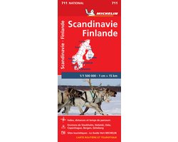 Nationale kaarten Michelin - Michelin Wegenkaart 711 Scandinavië-Finland