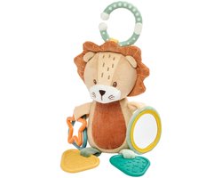 Nattou Activiteitenknuffel Leeuw Léon - Zachte Baby Knuffel - Activiteiten Speelgoed - Baby Cadeau - 20 cm - Meerkleurig
