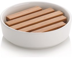 Natura Zeephouder Met Rek - Wit - Kela