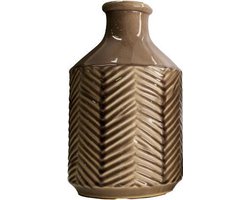 Natural Collections - Vaas "Nostalgic Brown" - 30 cm hoog - bruin keramiek