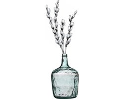 Natural Living Bloemenvaas Jeanne - transparant - gerecycled glas - 25 x 40 cm - Fles vazen - 10L
