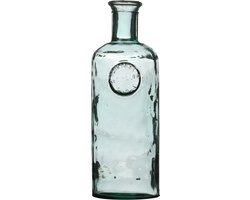 Natural Living Bloemenvaas Olive Bottle - transparant - glas - 13 x 27 cm - Fles vazen