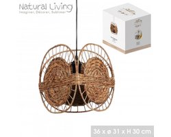 "NATURAL LIVING" Hanglamp Lisa Klein van Waterhyacint 36x31xH30cm