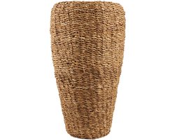 NATURAL LIVING SET VAN 3 ZEEWIER DEKSELPOT H40CM/H55CM/H70CM