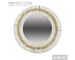 "NATURAL LIVING" Spiegel LUCIE van papieren touw Ø40 cm