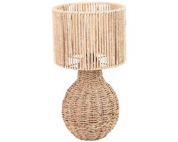 "NATURAL LIVING" Tafellamp GINA van Touw en Zeegras – H41 cm