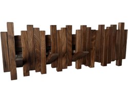 Natural Wood Wall Mounted Piano Coat Rack| Coat Rack Wall Mount| Flip Down Wall Hook Rack| Handmade Storage Rack 5 Hooks,Made of Black Walnut.Wall Art